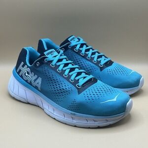 Hoka One Cavu Blue White Athletic Running Shoes - Women's Size 9.5 USED